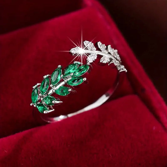 Anillo Esmeralda | Plata
