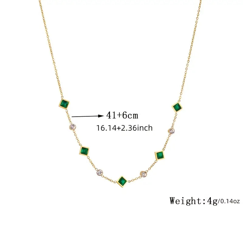Collar Esmeralda | Oro