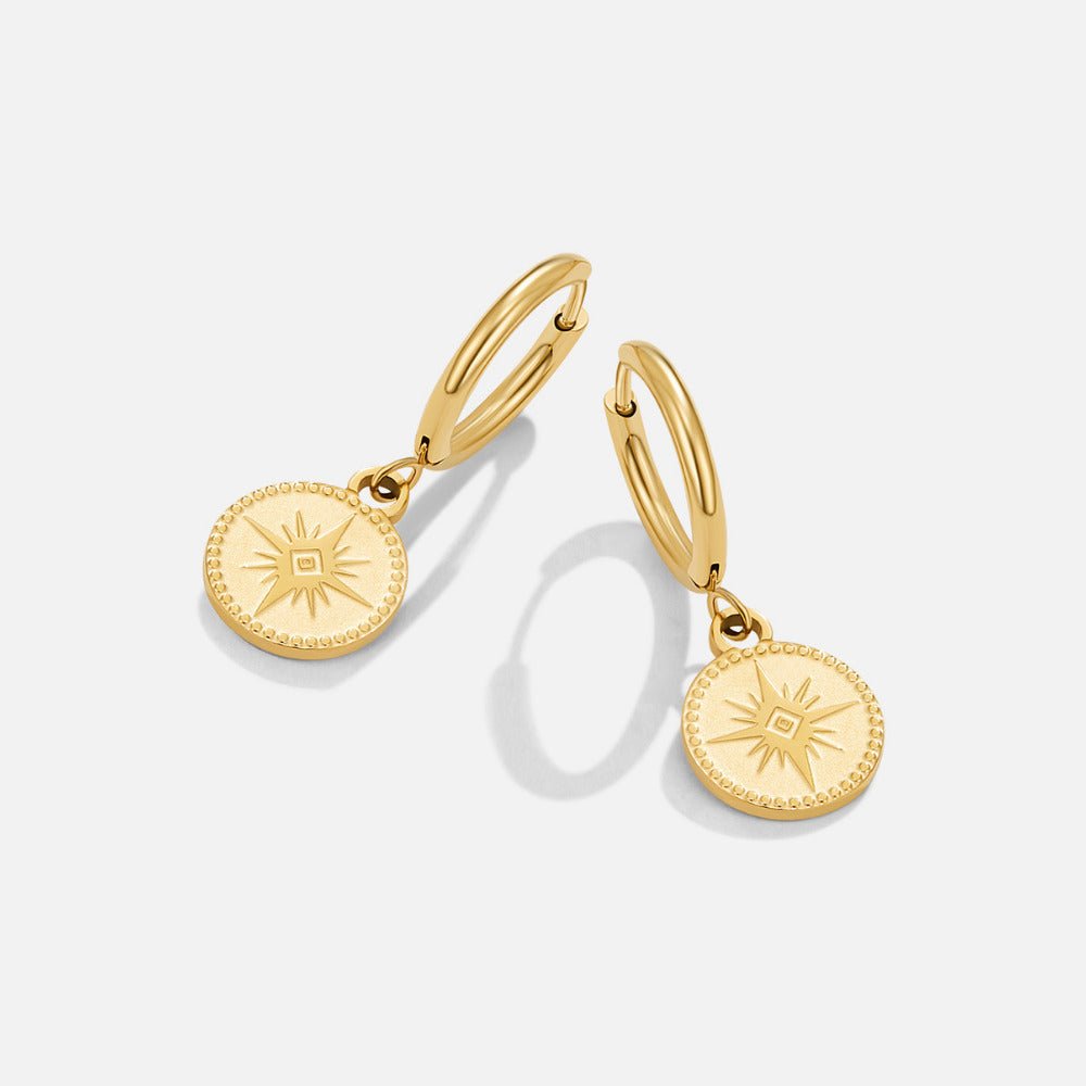 Aros Celestial con Moneda de Oro