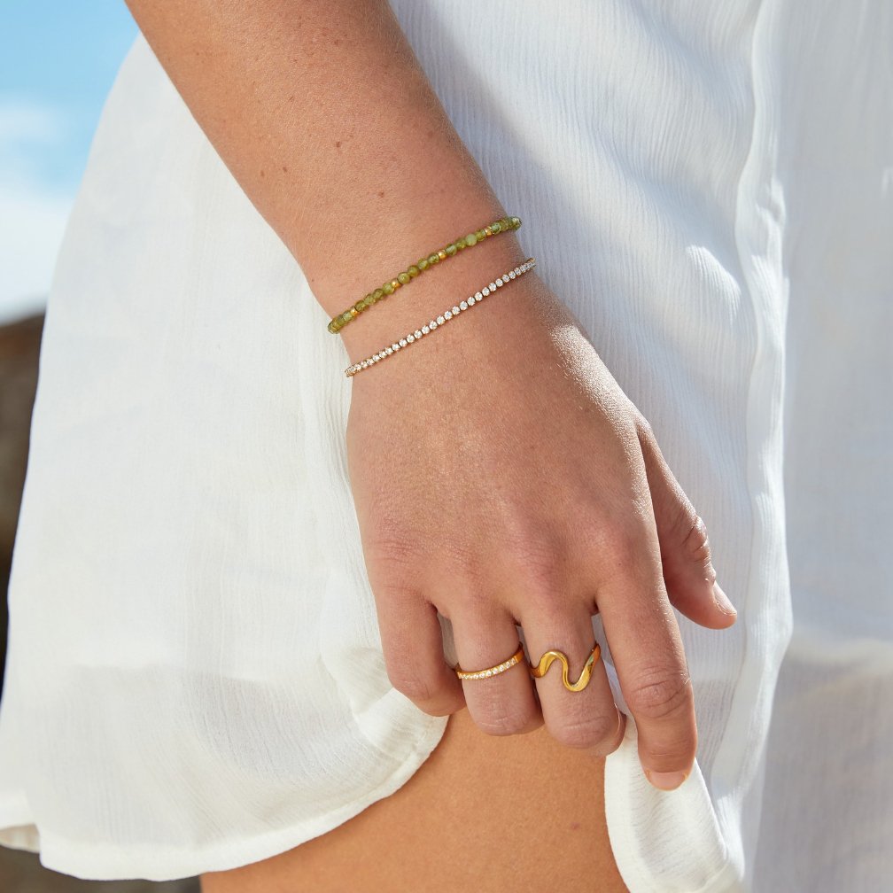Pulsera Tennis Cordelia Dorada