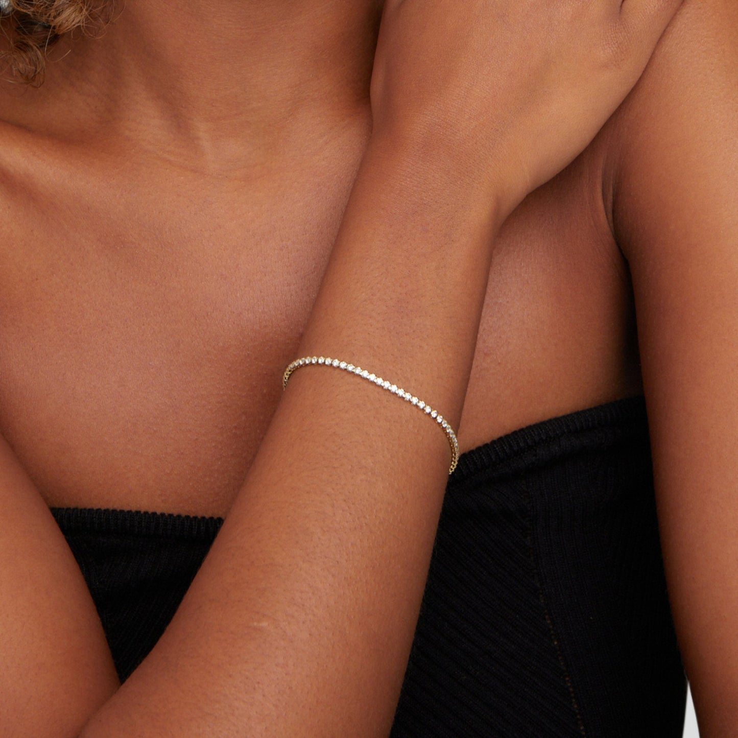 Pulsera Tennis Cordelia Dorada