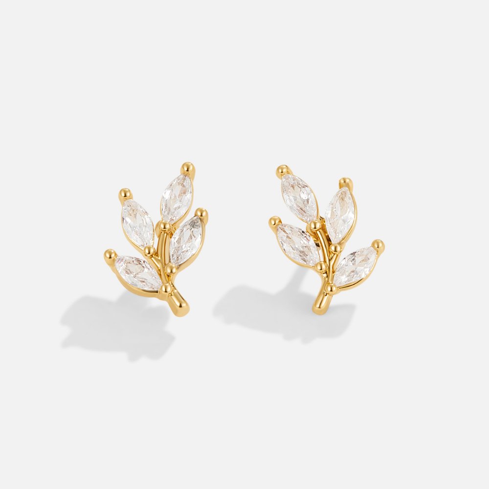 Aros de Cristal en Forma de Hoja