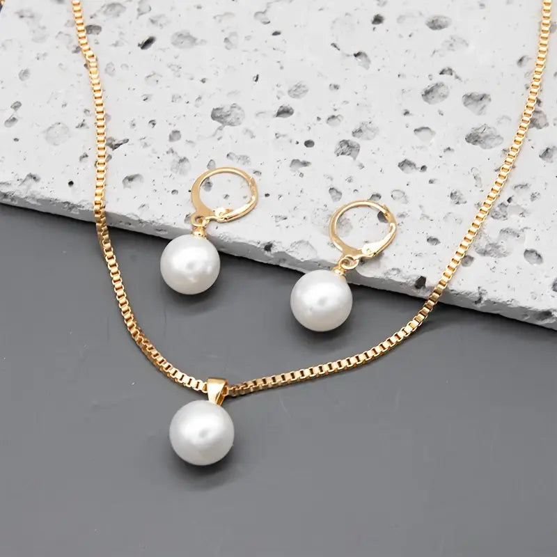 Golden – SET collar + aretes minimalistas | ORO