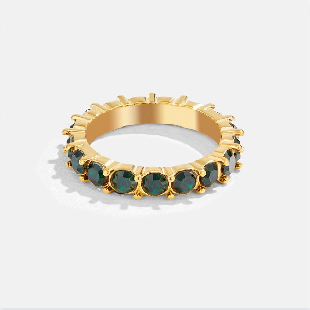 Anillo Emerald Beauty de Cristal 18K