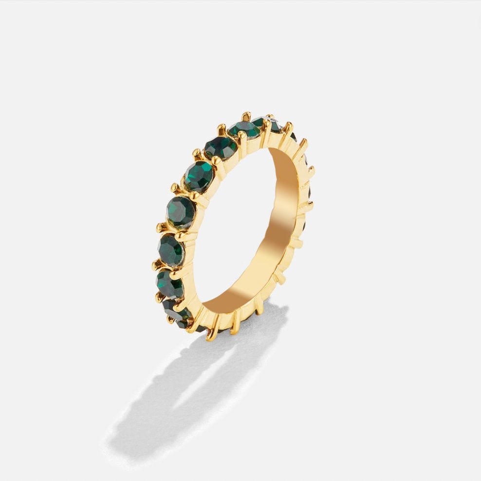 Anillo Emerald Beauty de Cristal 18K