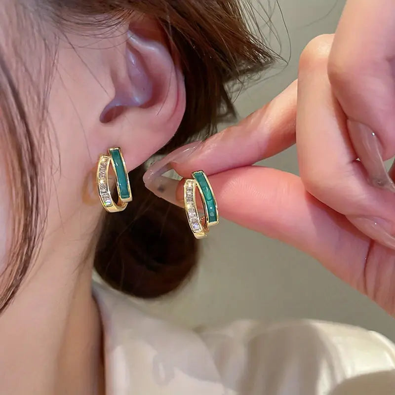 Pendientes Esmeralda | Oro