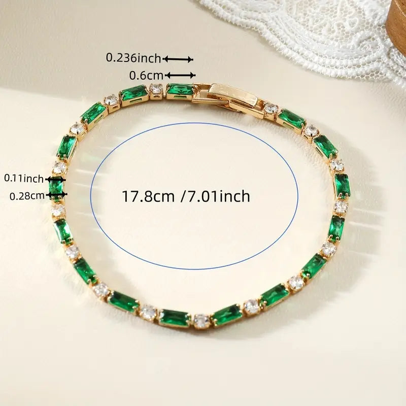 Pulsera Esmeralda | Oro