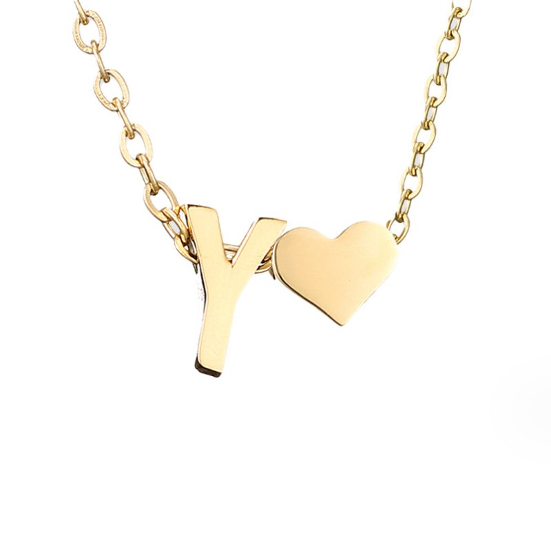 Collar Forever Love & Letter de Oro