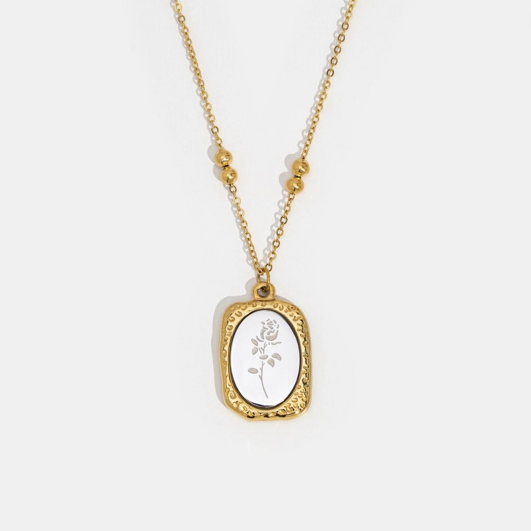 Collar Fragile Love con Rosa