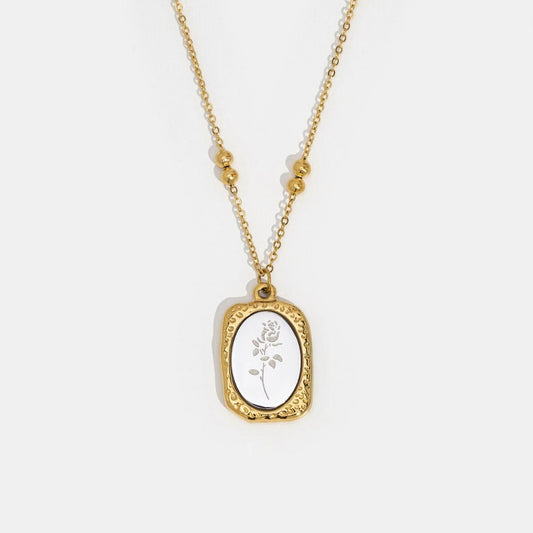 Collar Fragile Love con Rosa