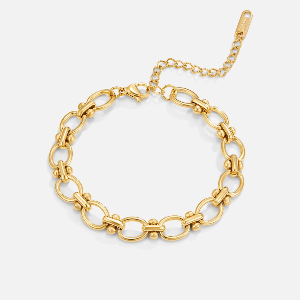 Pulsera de Cadena de Eslabones Dorada