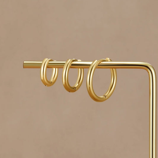 Set de Mini Aros Dorados en Trío