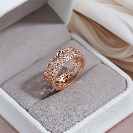 Anillo Elegante Bosque Encantado Dorado