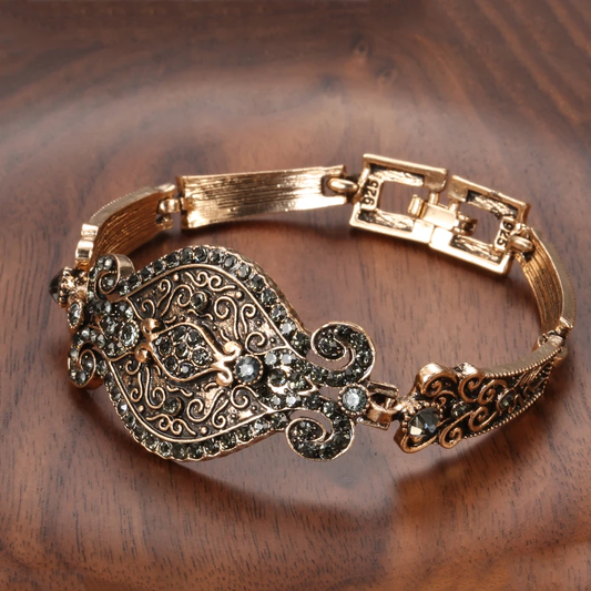 Pulsera Elegante con Cristal Negro