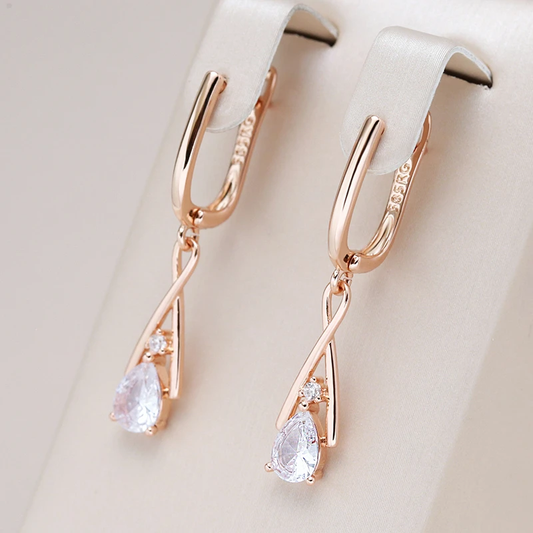 Pendientes Colgantes Elegantes con Cristal