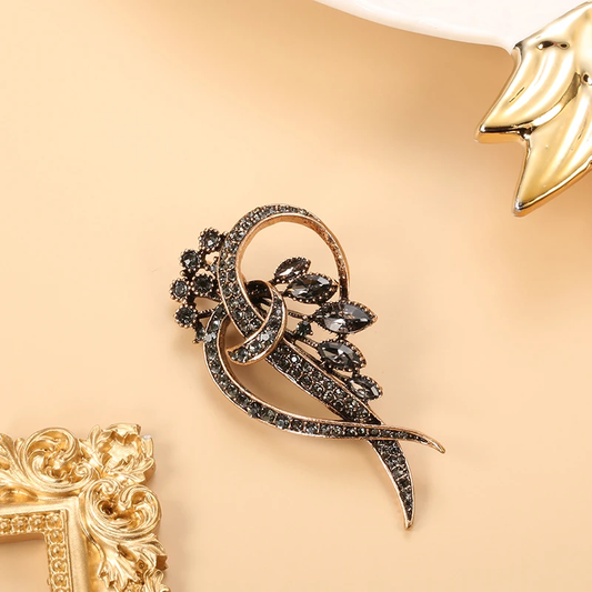 Pendientes Negros Elegantes con Circonia