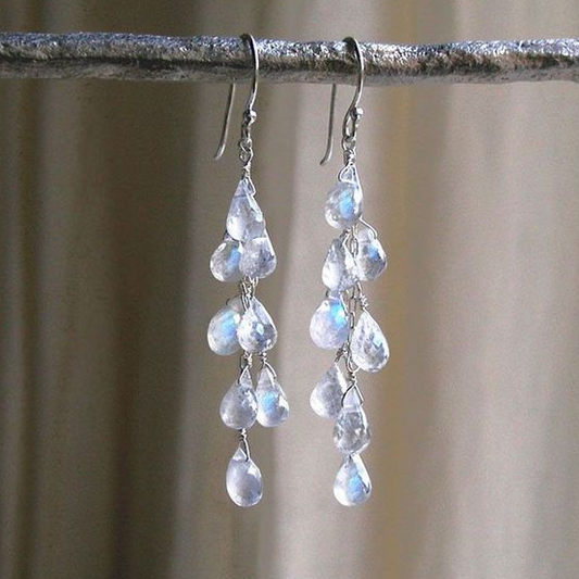 Vintage Crystal Rain Earrings
