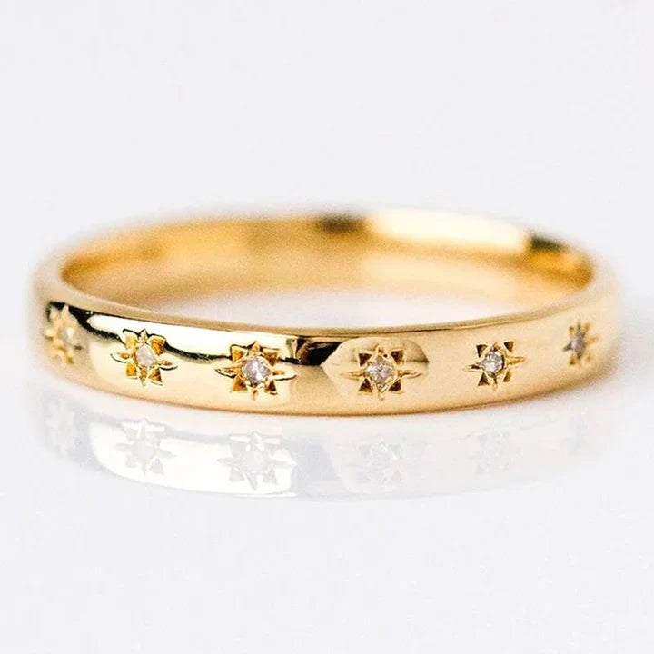 Anillo Vintage en Oro con Circonia