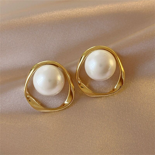 Pendientes de Perla en Oro