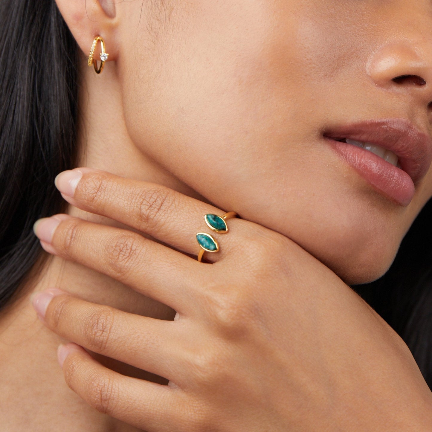 Anillo Jade Verde Envuelto