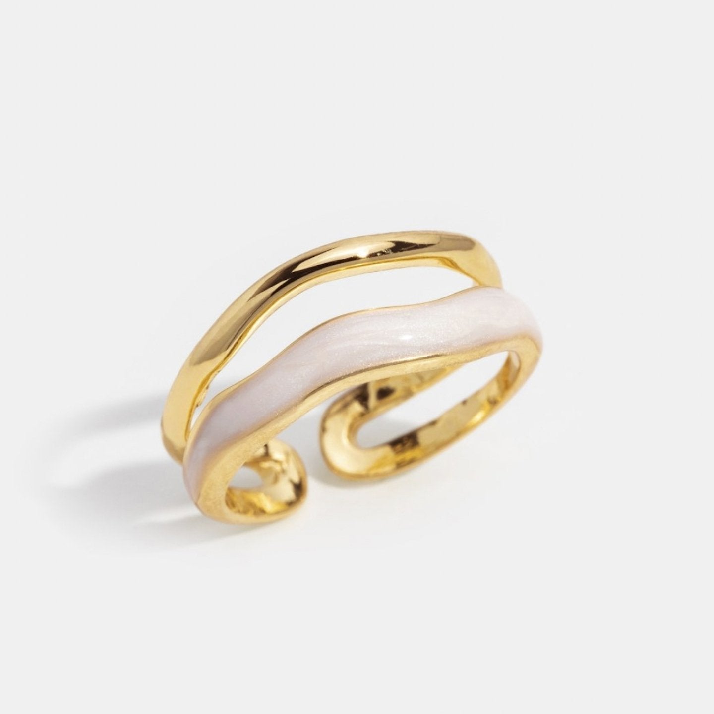 Anillo Dorado de Doble Capa
