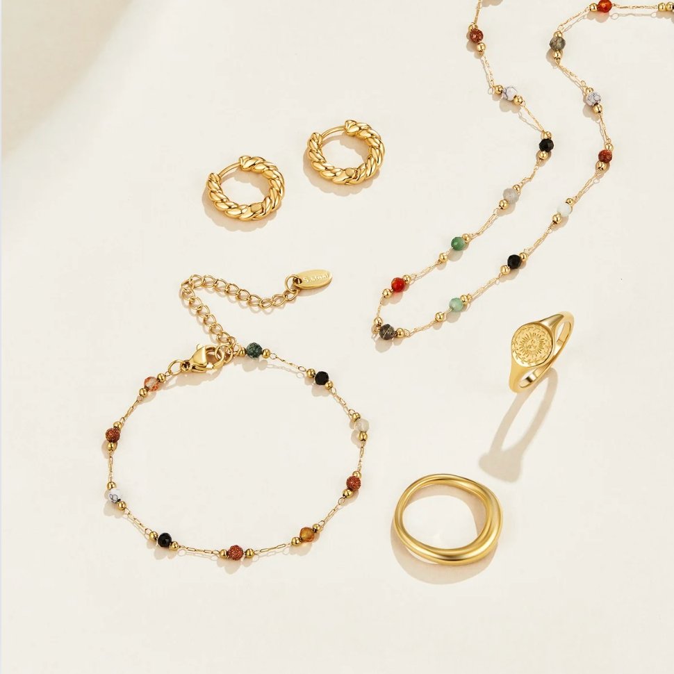 Collar Sophia de Piedras con Cuentas