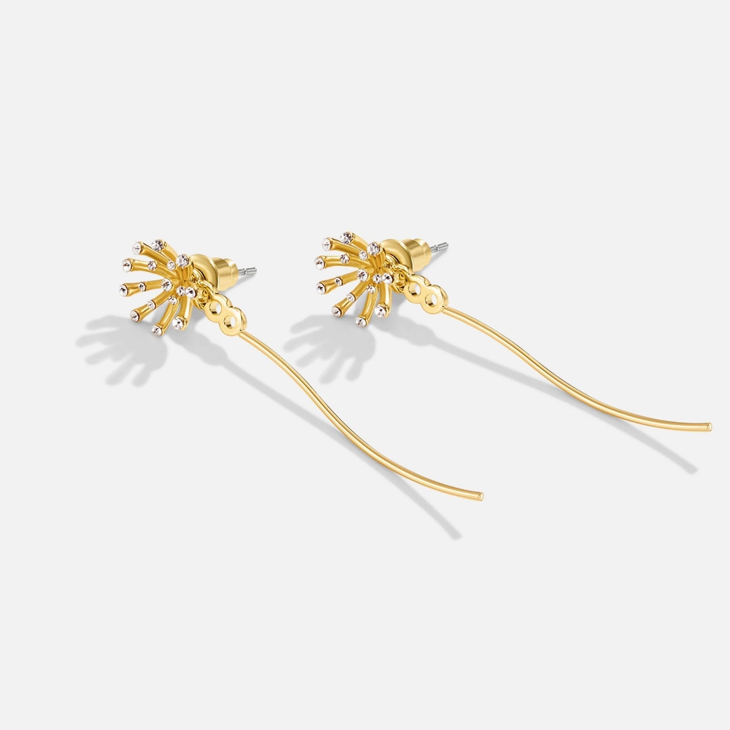Aros Diente de León de Oro 18K