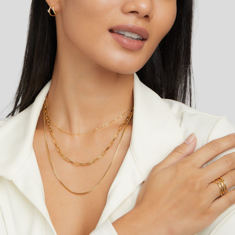 Collar Gabriela de Cadenas en Capas
