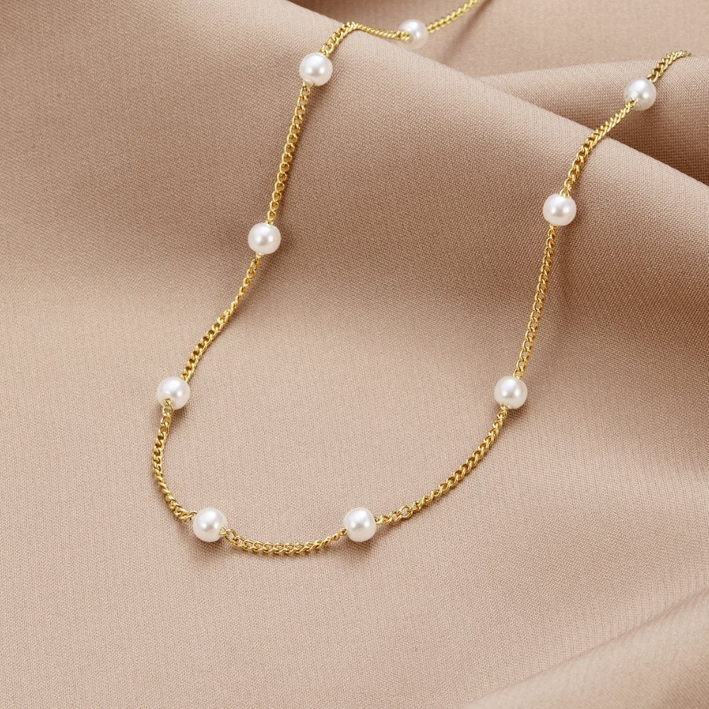 Collar Nura de Perla y Oro 18K