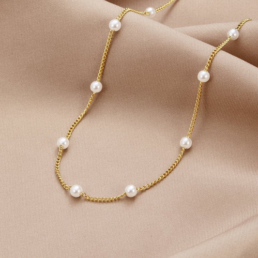 Collar Nura de Perla y Oro 18K