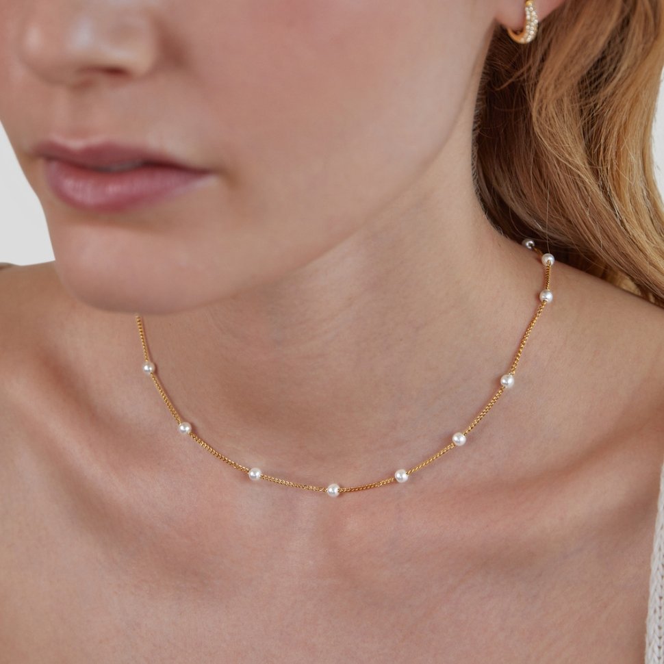 Collar Nura de Perla y Oro 18K