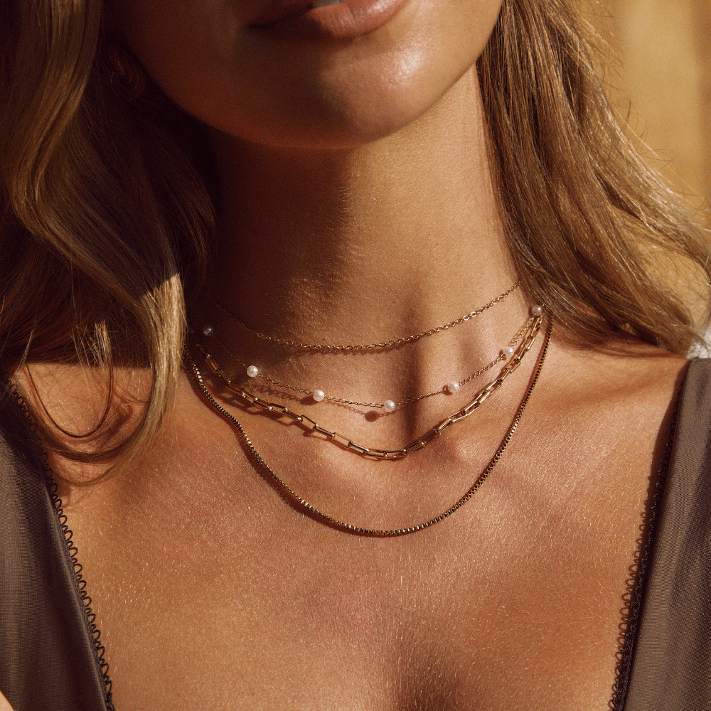 Collar Nura de Perla y Oro 18K