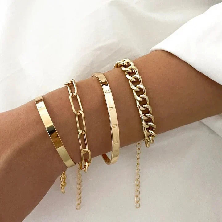 Elan – SET de pulseras | ORO