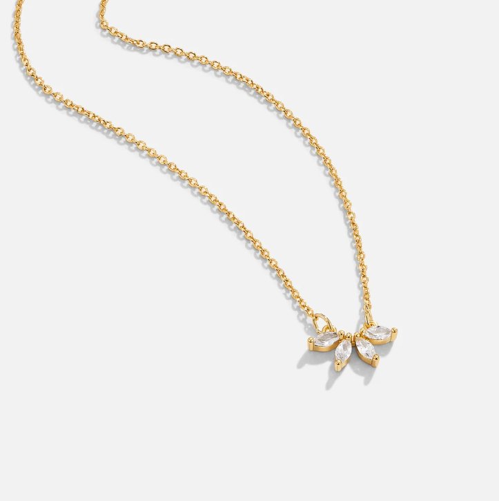 Collar Tiffany con Colgante de Hoja de Cristal