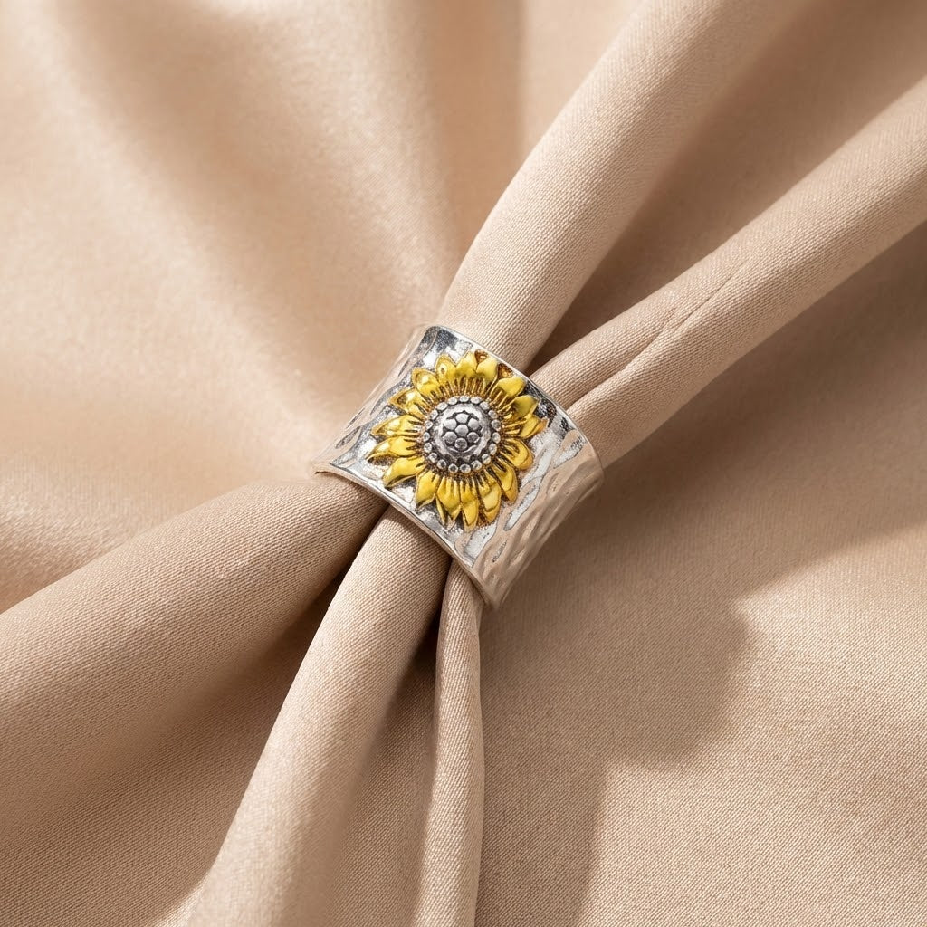 Anillo de Plata Camino de Girasol