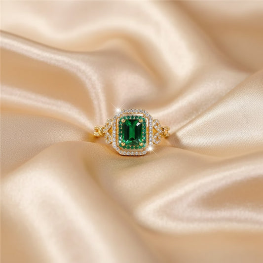 Anillo Esmeralda | Oro