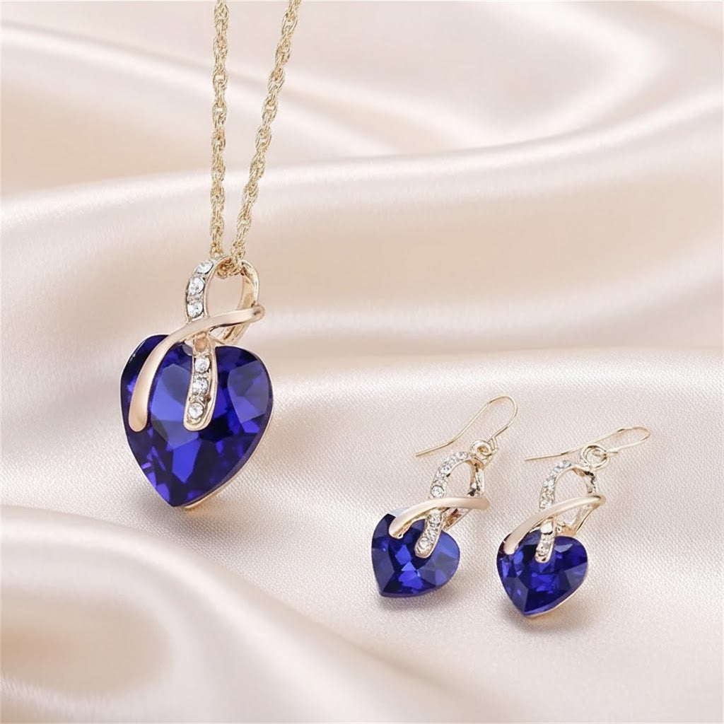 Set de Joyería de Zafiro Tamara | Oro