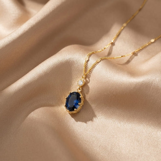 Collar de Zafiro Valentina | Oro