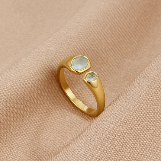 Anillo Vintage de Aguamarina Envuelto