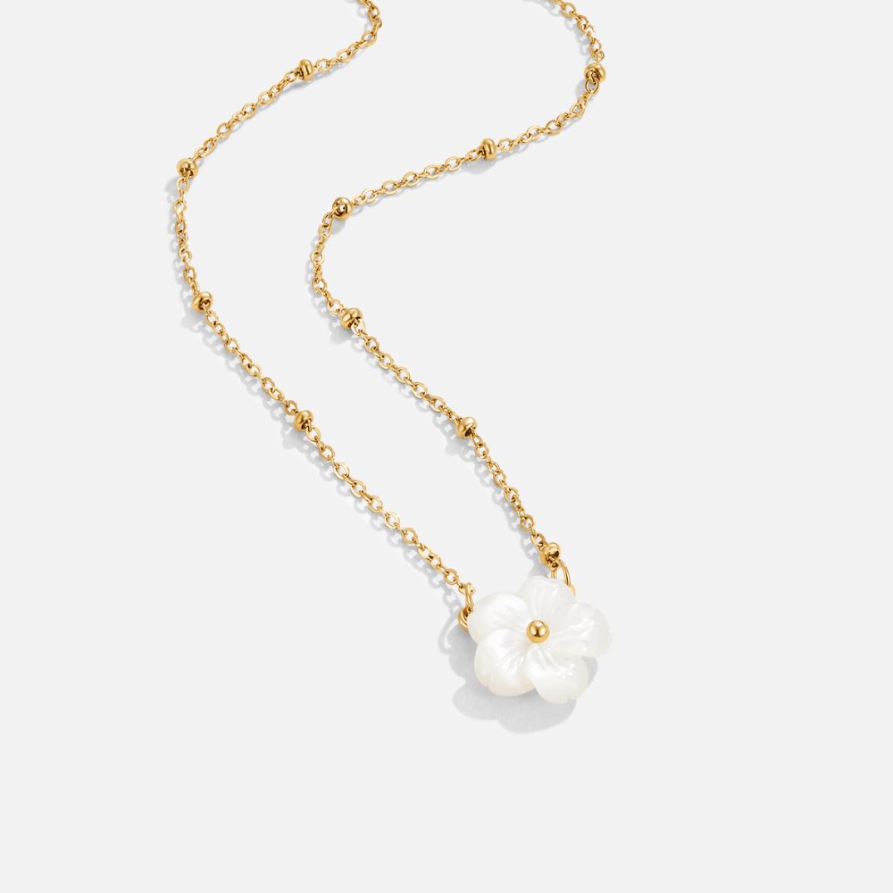 Collar Flor Blanca Blossom